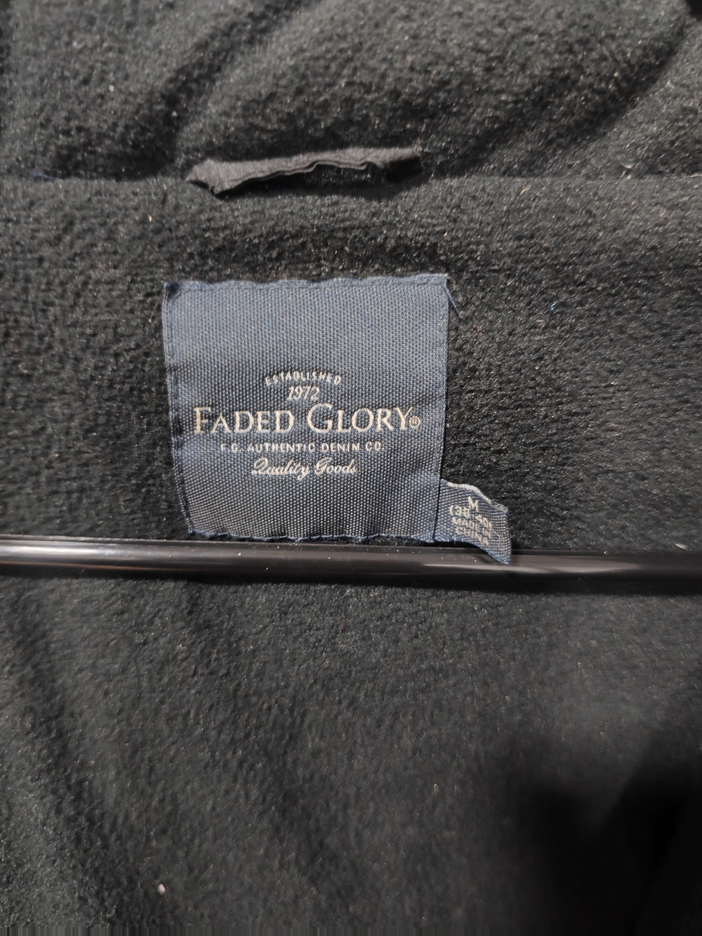 Faded Glory Men’s Black Jacket
